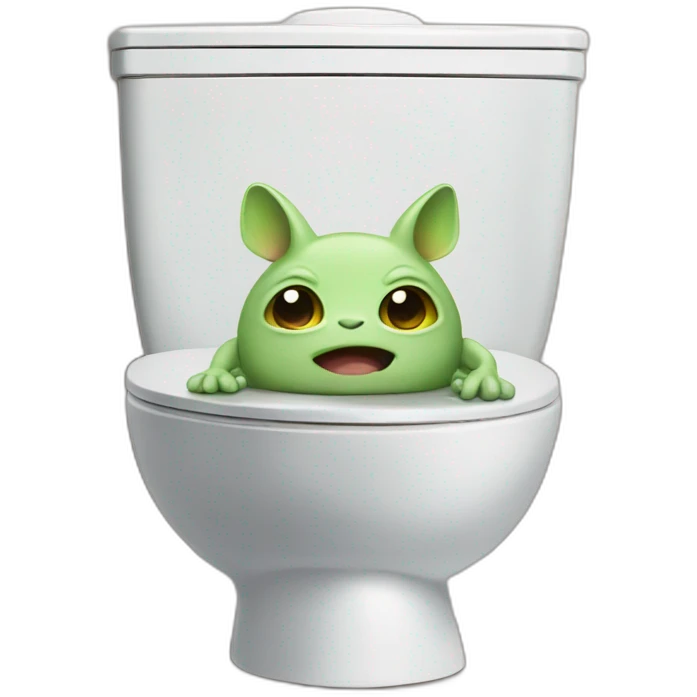 Grogu on toilet emoji