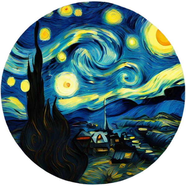 The Starry Night van gogh emoji