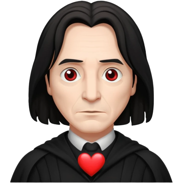 Severus Snape with heart eyes emoji emoji