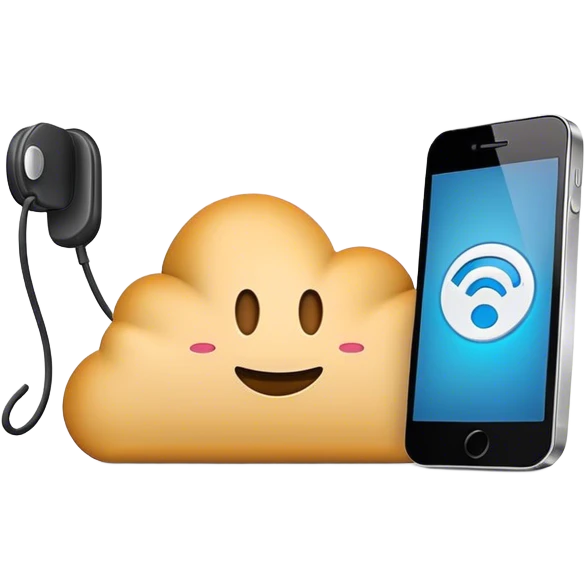 a mobile phone holding up a ‘do not disturb’ sign emoji