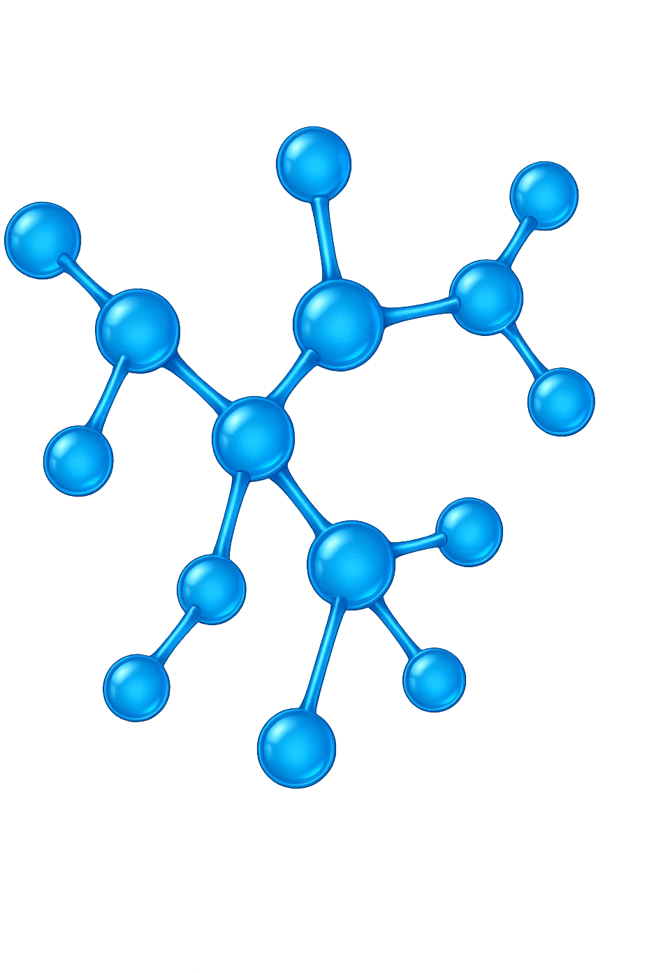 MOLECOLA CHIMICA BLU ELETTRICO emoji