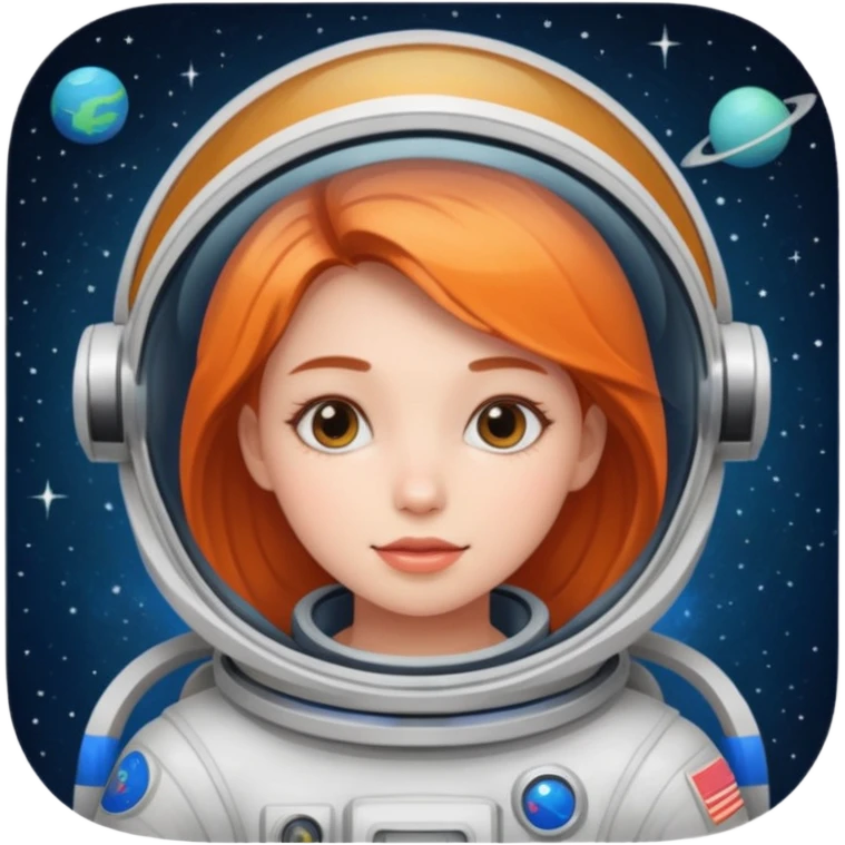 Una chica en el espa emoji