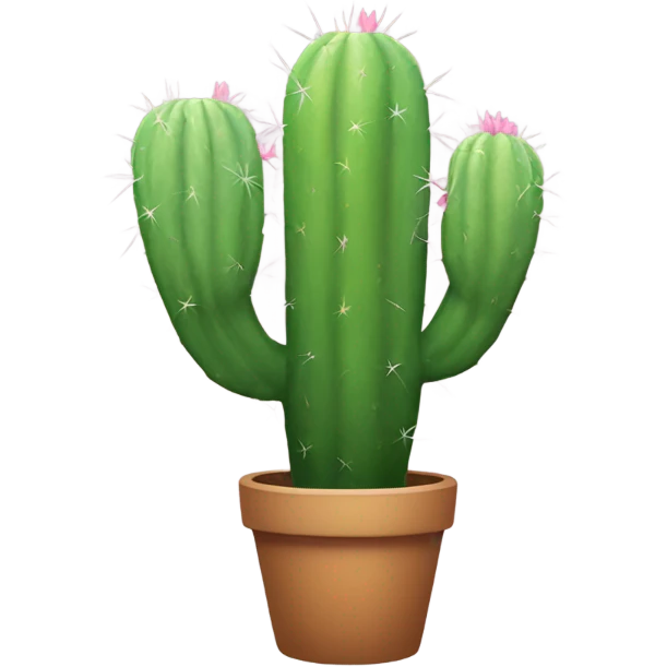 Rainbow cactus emoji