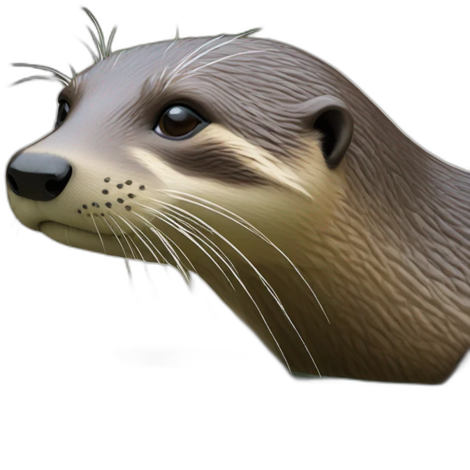 Loutre sur tortue emoji