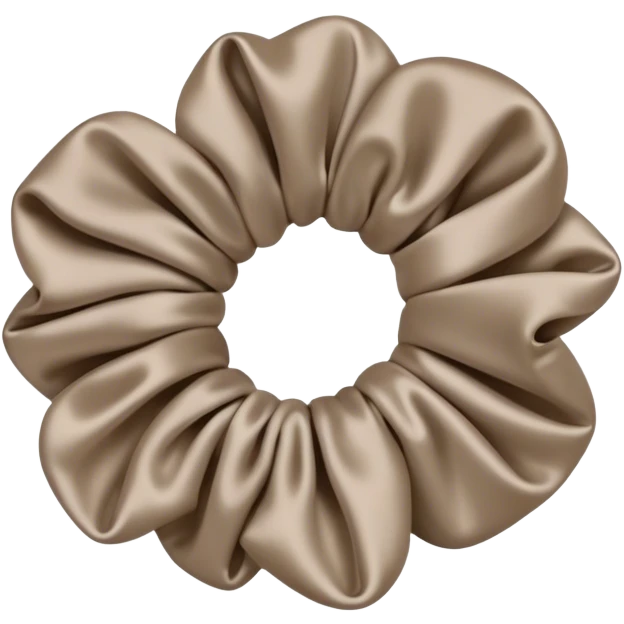 Taupe Silk scrunchy emoji