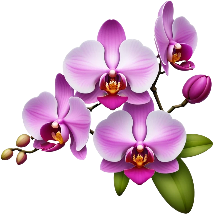 orchids  emoji