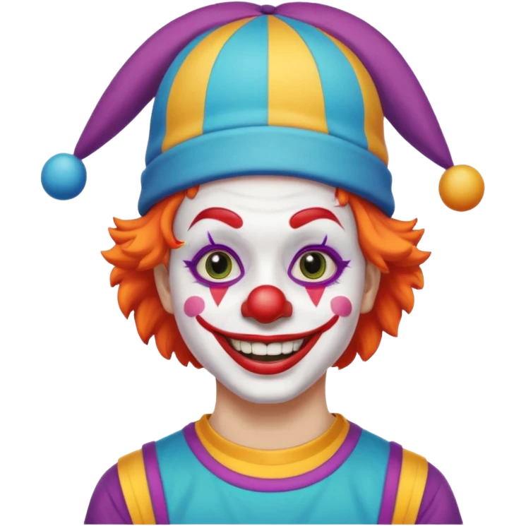 skater clown emoji
