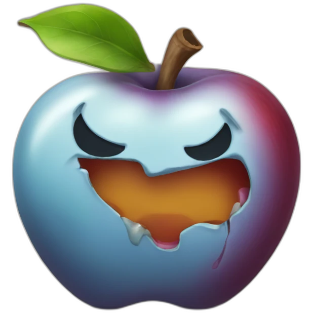 rotten apple emoji