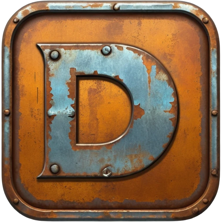 Create a Discord server icon showing the name DUBS based on RUST. emoji