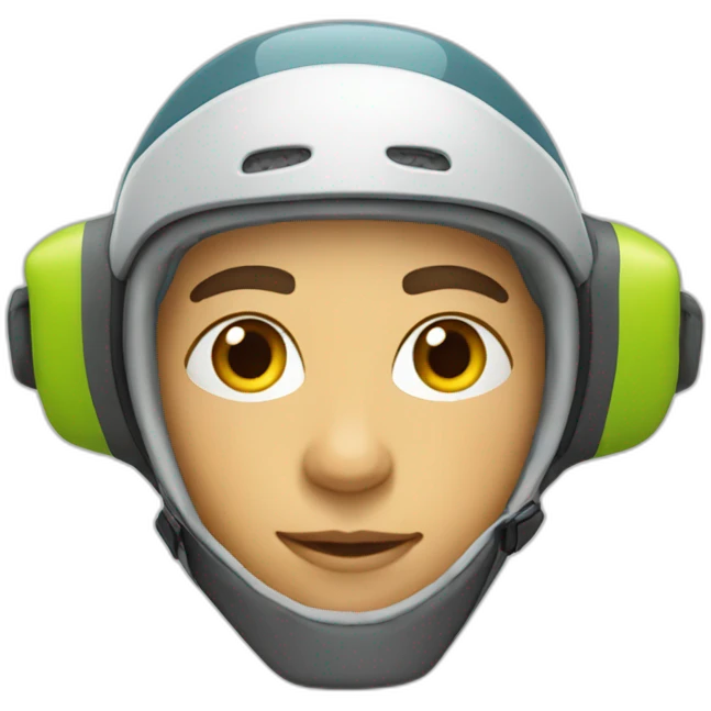 skieur à mobilette emoji