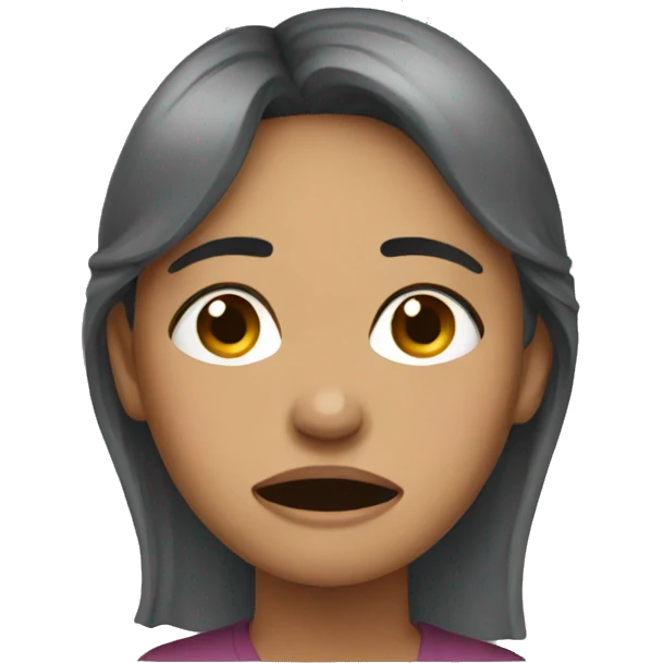 Woman crying emoji
