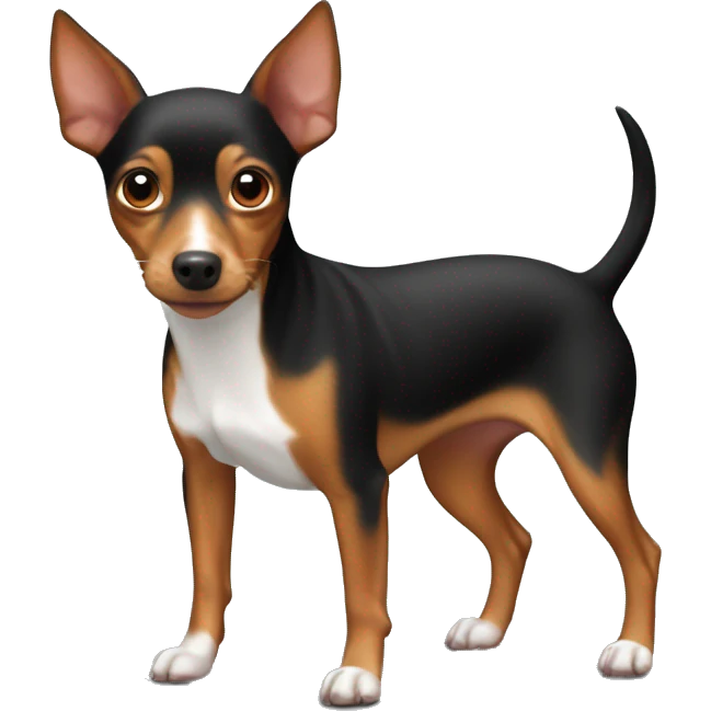 red miniature pinscher rat terrier mix emoji
