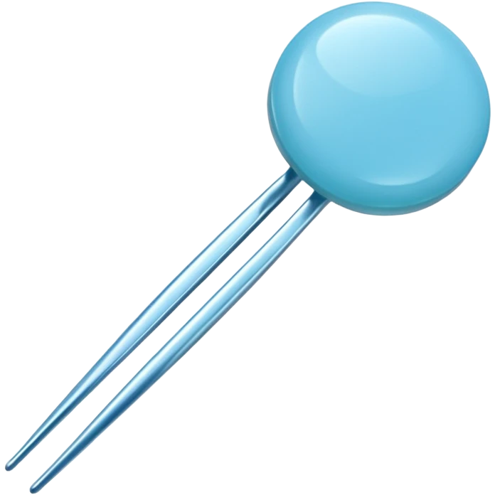 Blue Jade Hairpin – Pale blue ornament pin.


 emoji