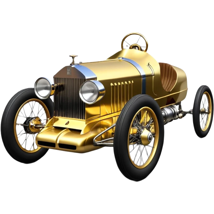  1955 Rolls Royce lowered powerful C-3PO racing cyclekart with advanced rugged independent suspension, power steering and disc brakes  emoji