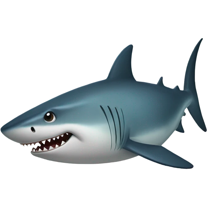 Imaginando un tiburón emoji