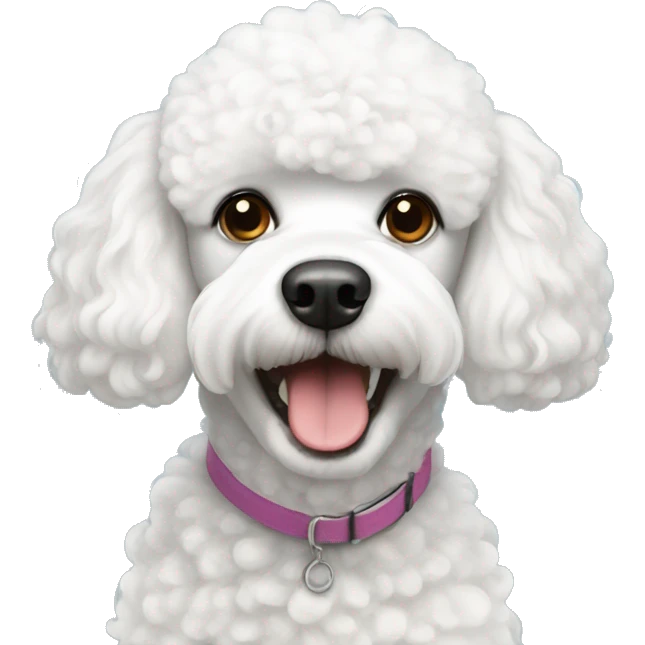 White poodle emoji