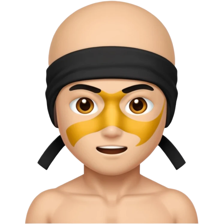 naked ninja emoji with the hot emoji face emoji