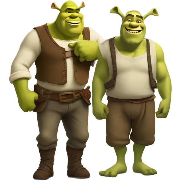 Shrek and Donkey  emoji