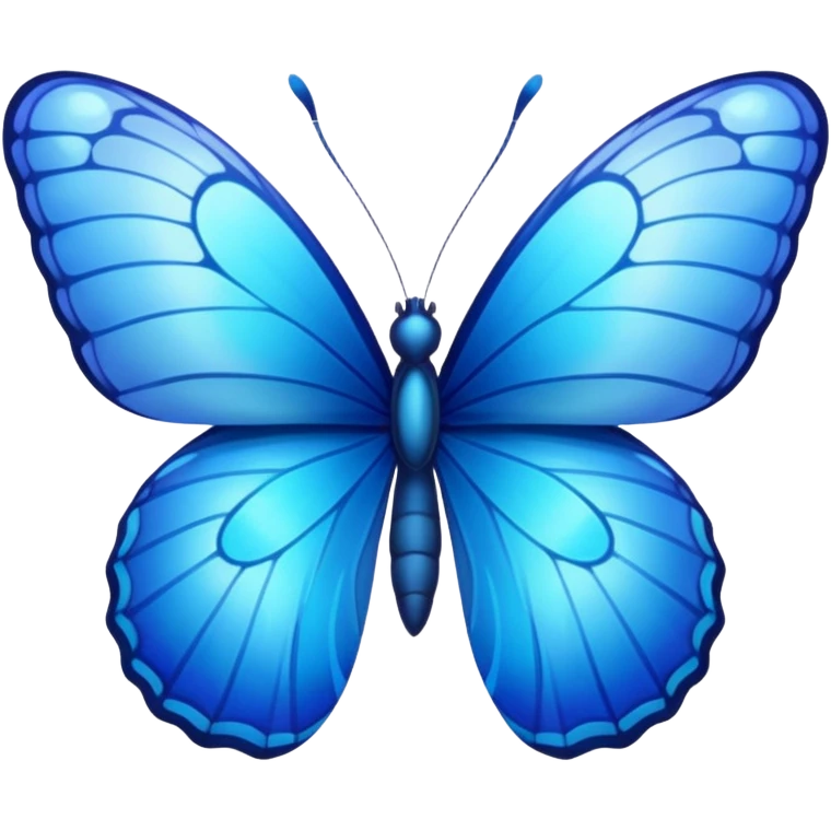 Blue butterfly emoji