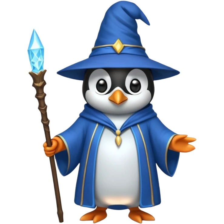 Penguin Wizard emoji