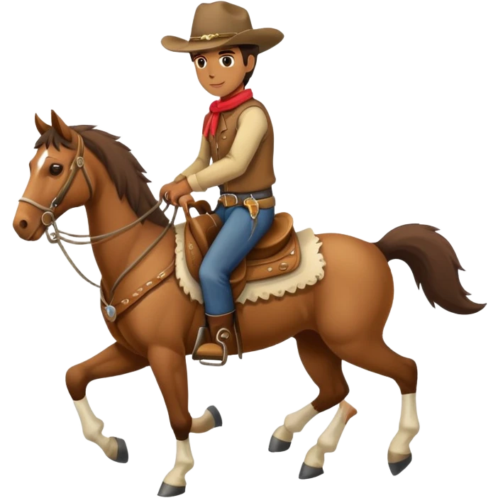 cowboy riding a horse emoji