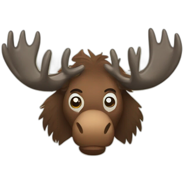 Angry moose emoji
