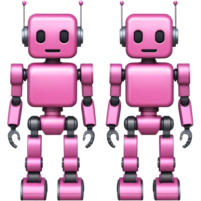pink robots emoji