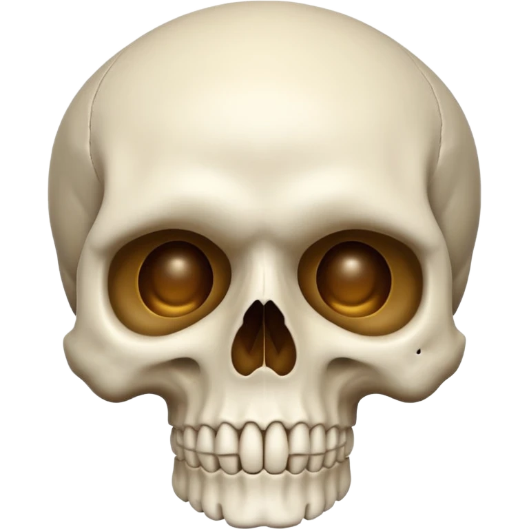 Create a skull with face on :) emoji