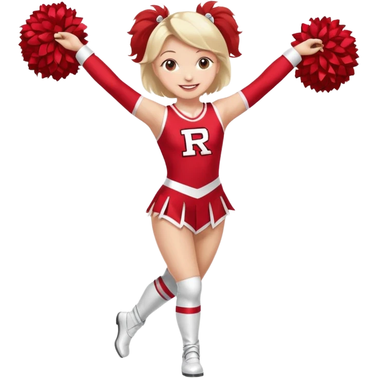 Rutgers full body Cheerleader emoji
