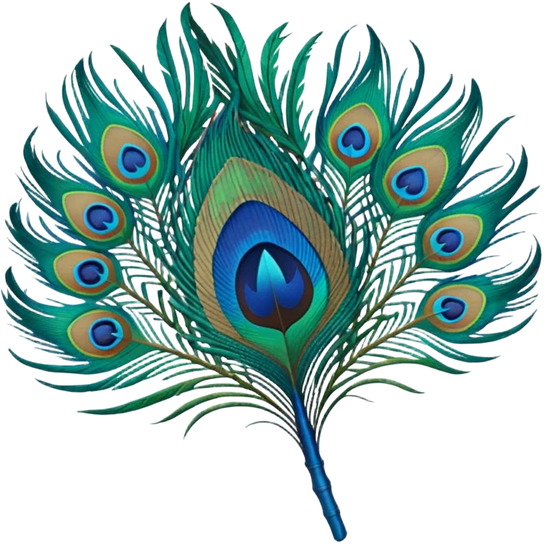 Peacock feather emoji
