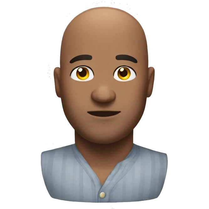 Bald big man emoji