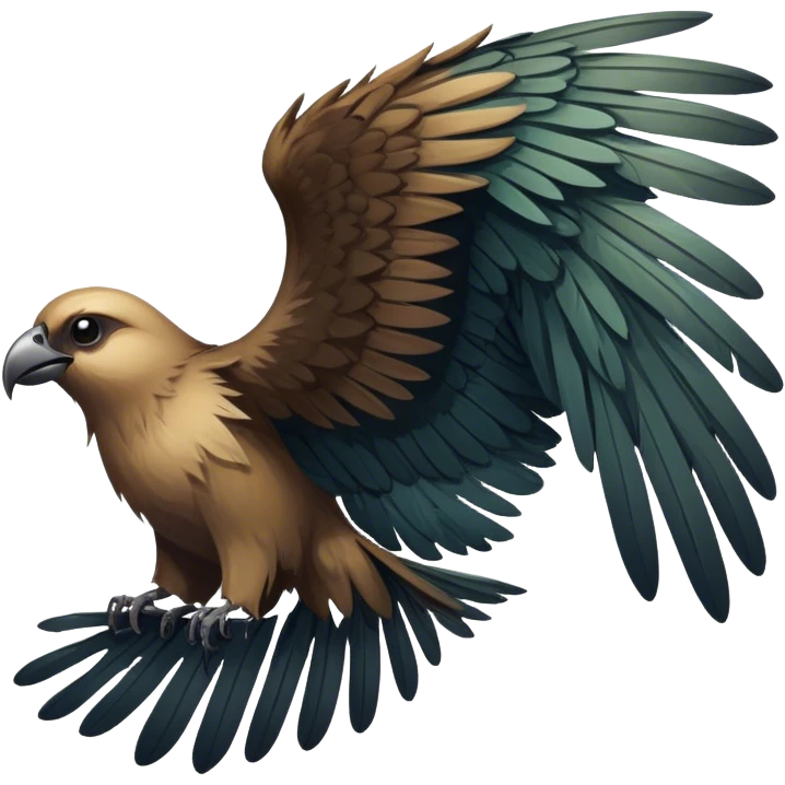 CREEPY BIRD WINGS WIDE OPEN emoji