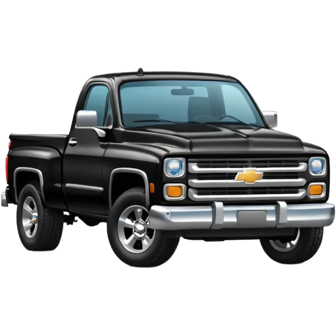 Black Chevy Truck emoji