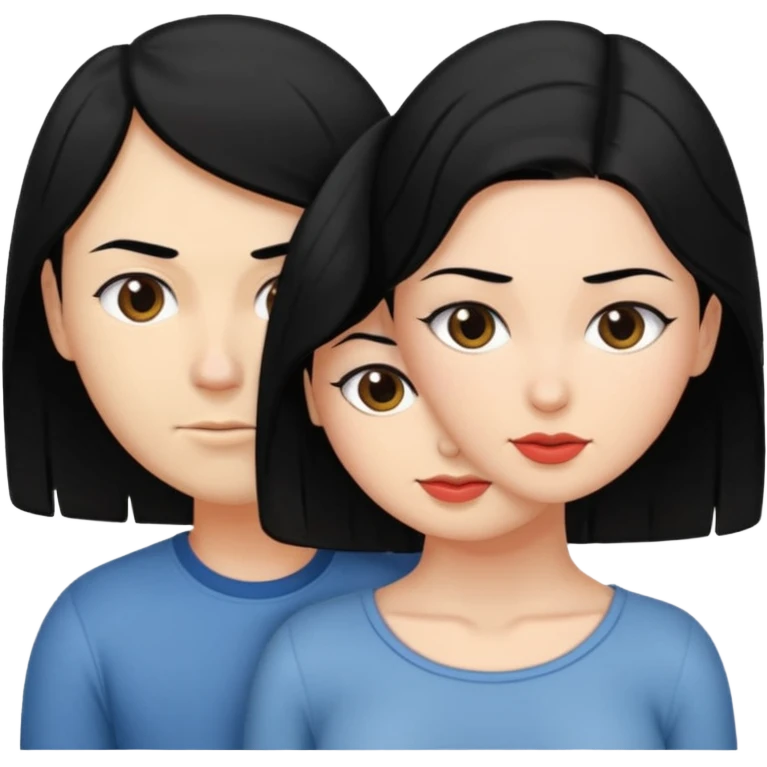 I want an female with black hair in doggystyle sex position with her head facing me and her ass facing away & then a guy behind her eating her ass emoji