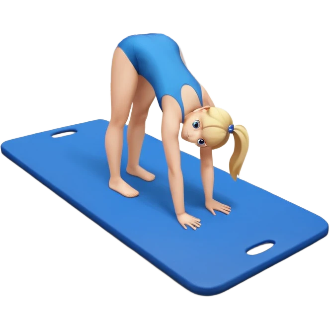 Meemax 2m training mat emoji I phone Instagram gymnastics blue emoji