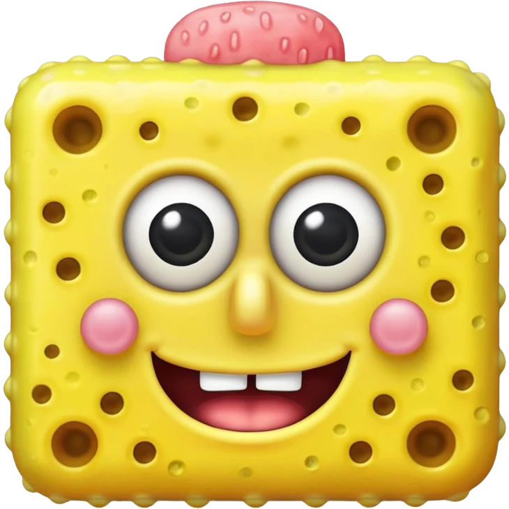 SpongeBob with a boner emoji