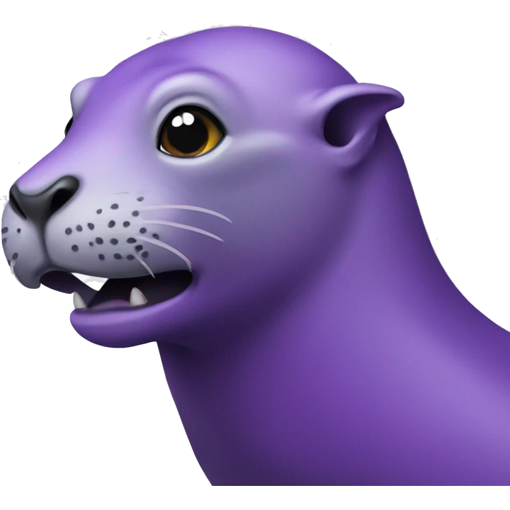 A purple sea lion emoji