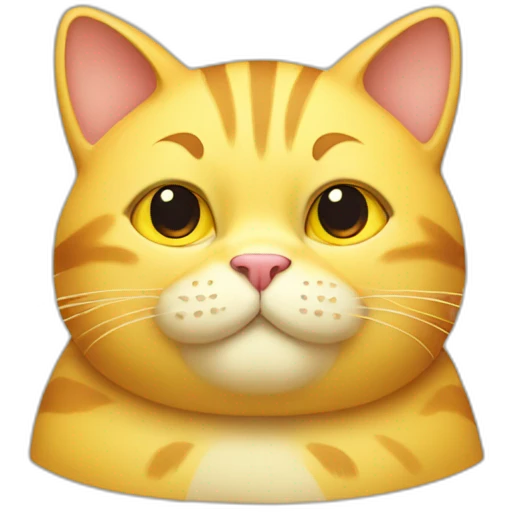 Yellow FAT Cat emoji