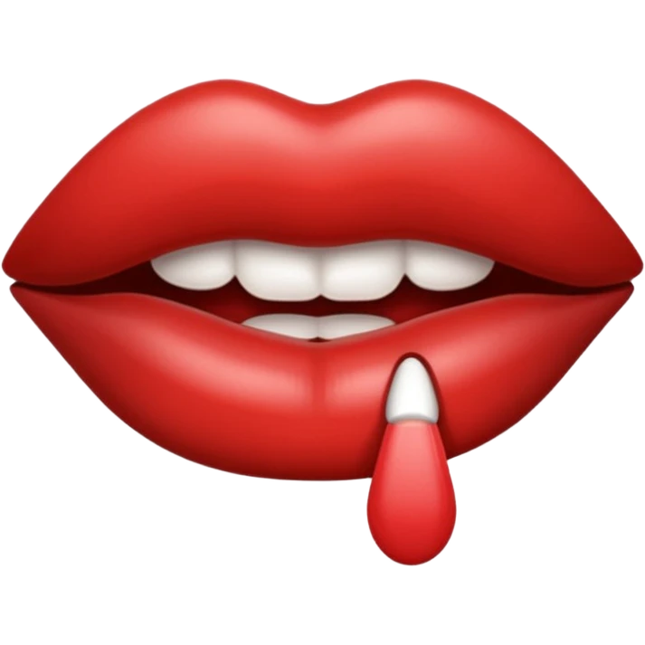 make a lip emoji like this 💋 but make it black emoji