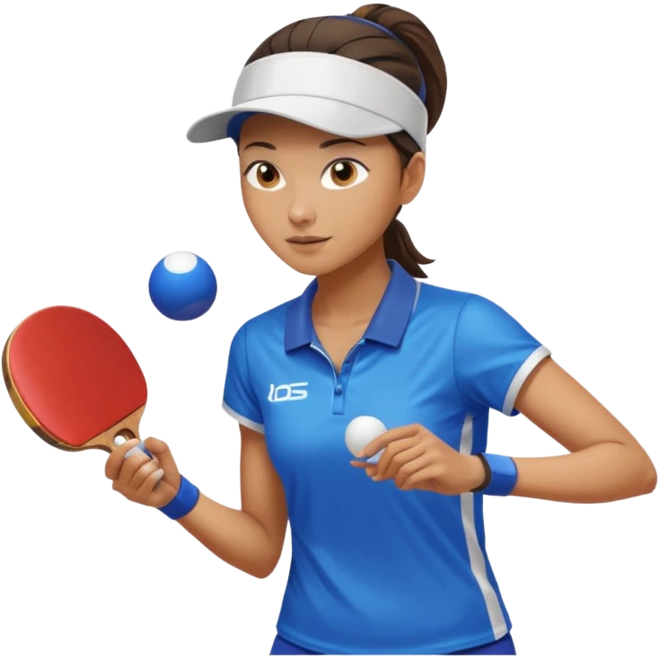 Tischtennisspielerin emoji