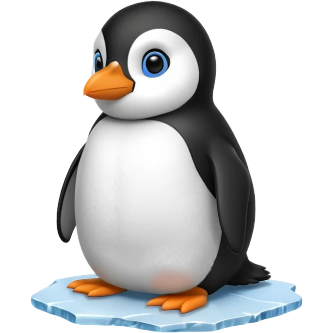 penguin sitting emoji