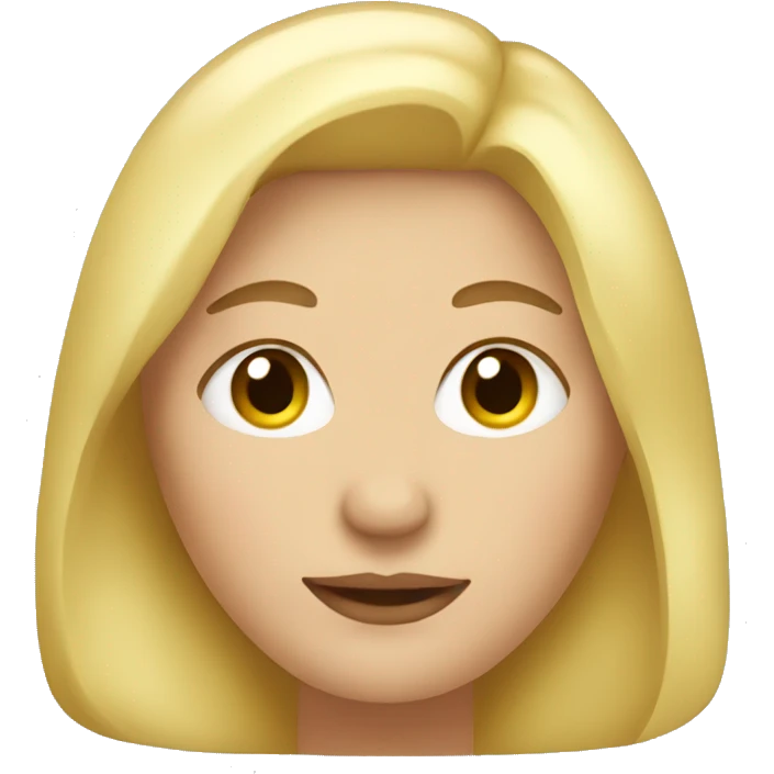 Fat blonde woman emoji