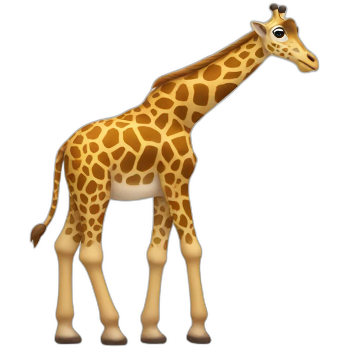 Un singe sur un girafe emoji