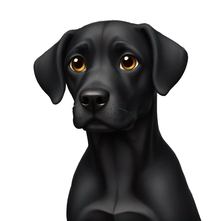 Perro negro emoji