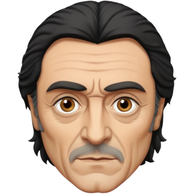 Ian McShane with grey eyes emoji