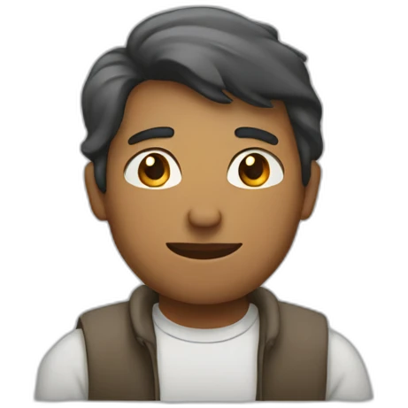 A man with folded hands emoji
