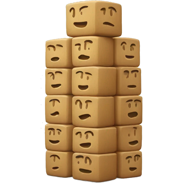 blocks stacking emoji