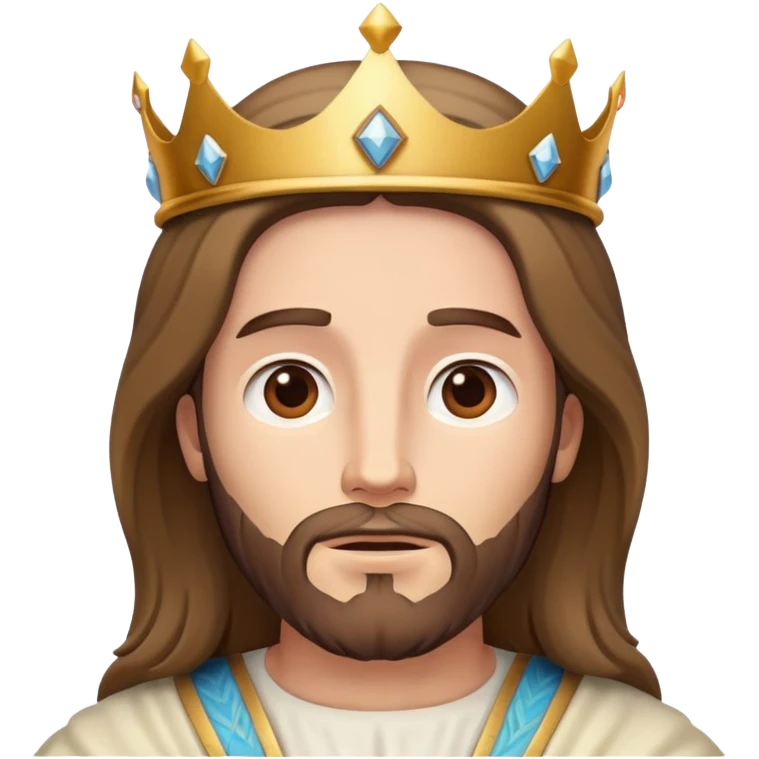 Jesus with his crown  emoji