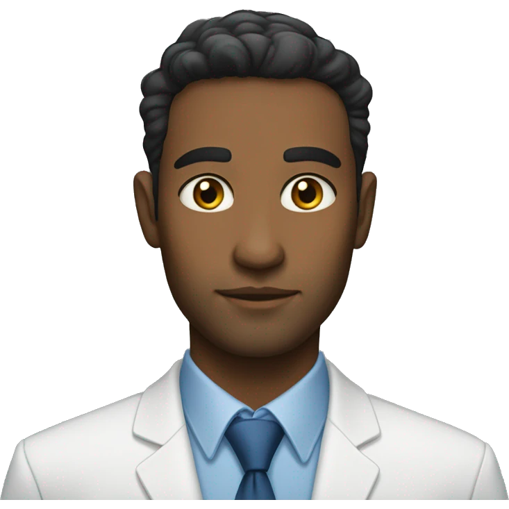 Ethnically ambiguous professional 30 year old emoji