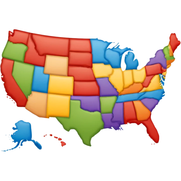 usa map emoji